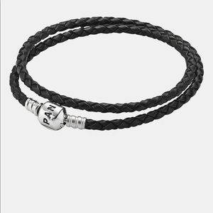 Pandora leather wrap bracelet